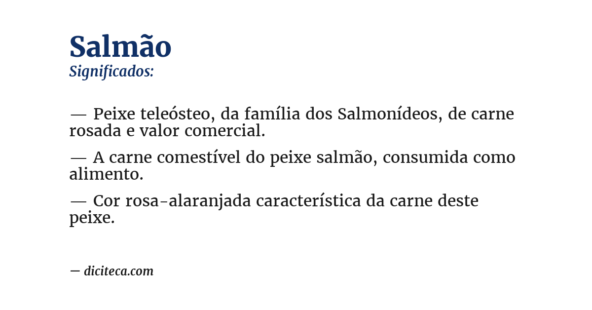Significado de salmão