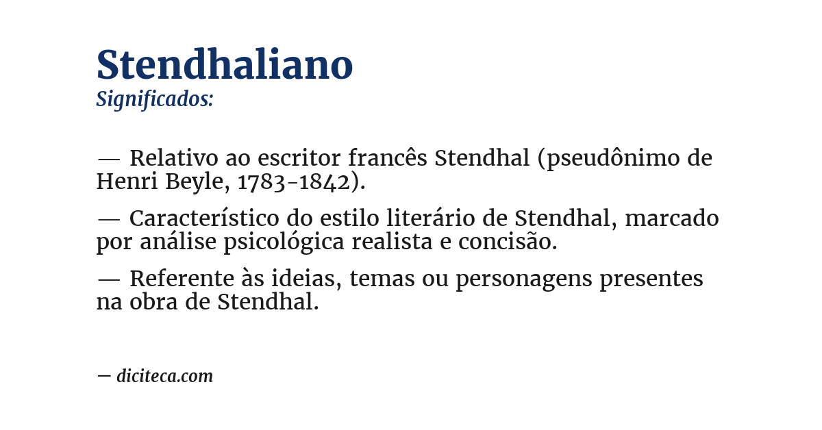 Significado de stendhaliano