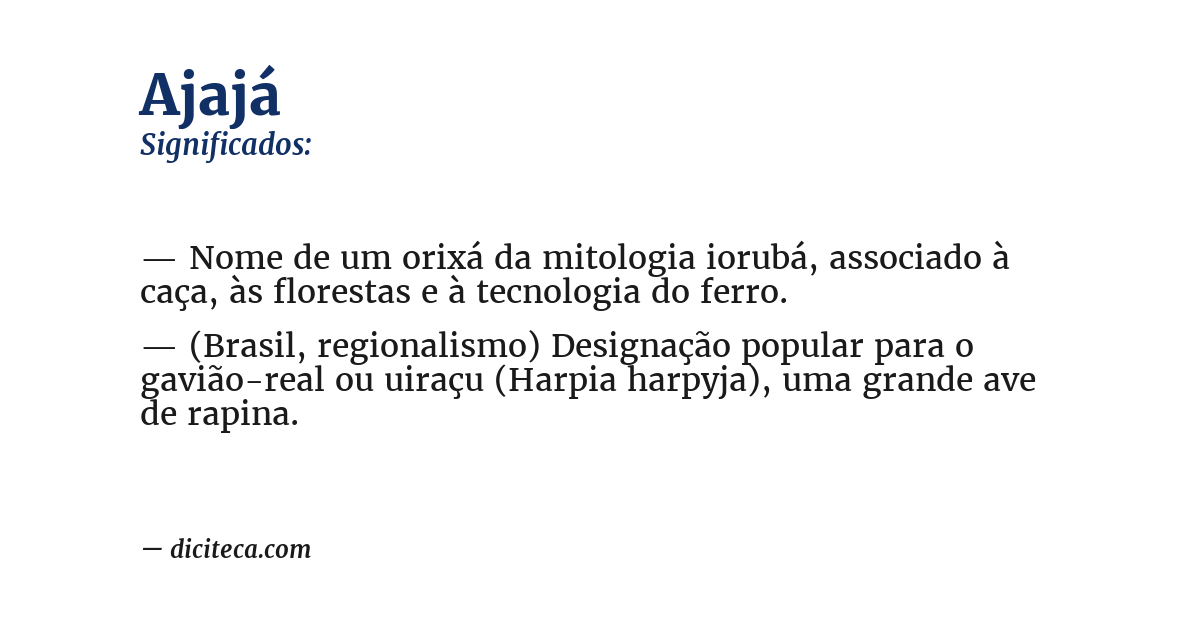 Significado de ajajá