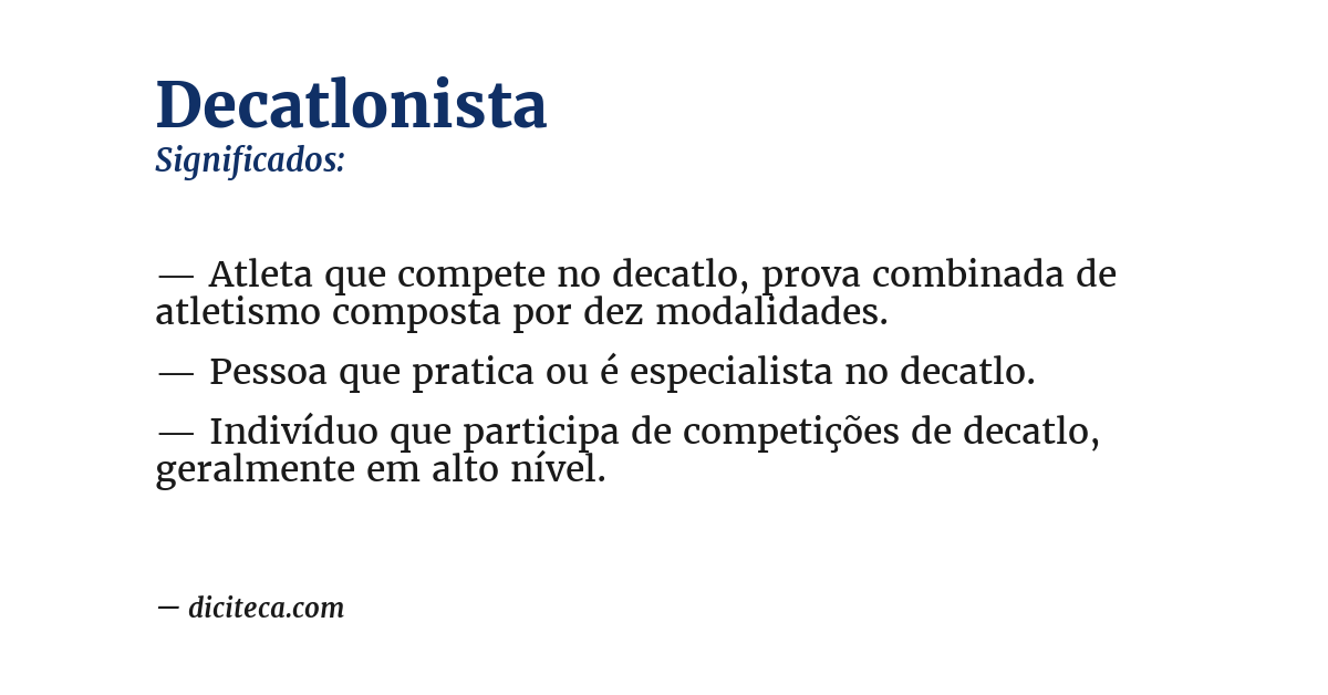Significado de decatlonista