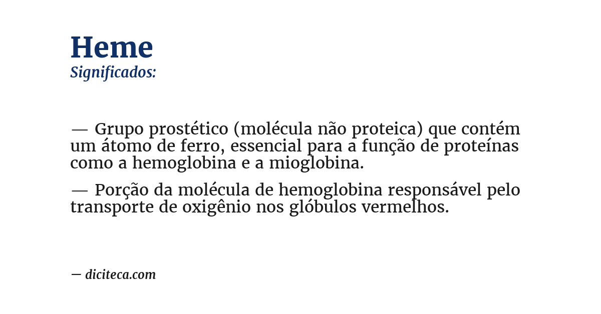 Significado de heme