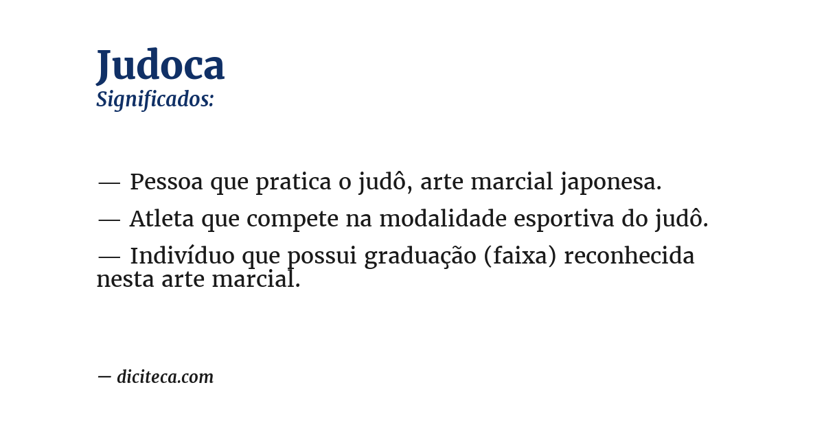 Significado de judoca