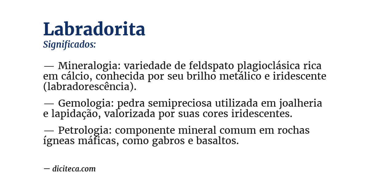 Significado de labradorita