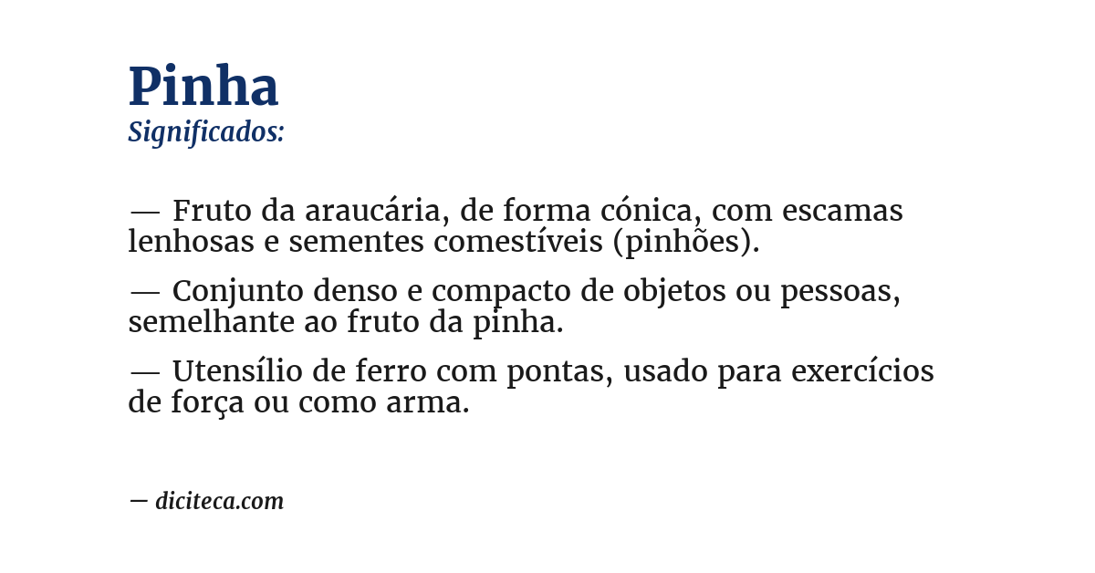 Significado de pinha