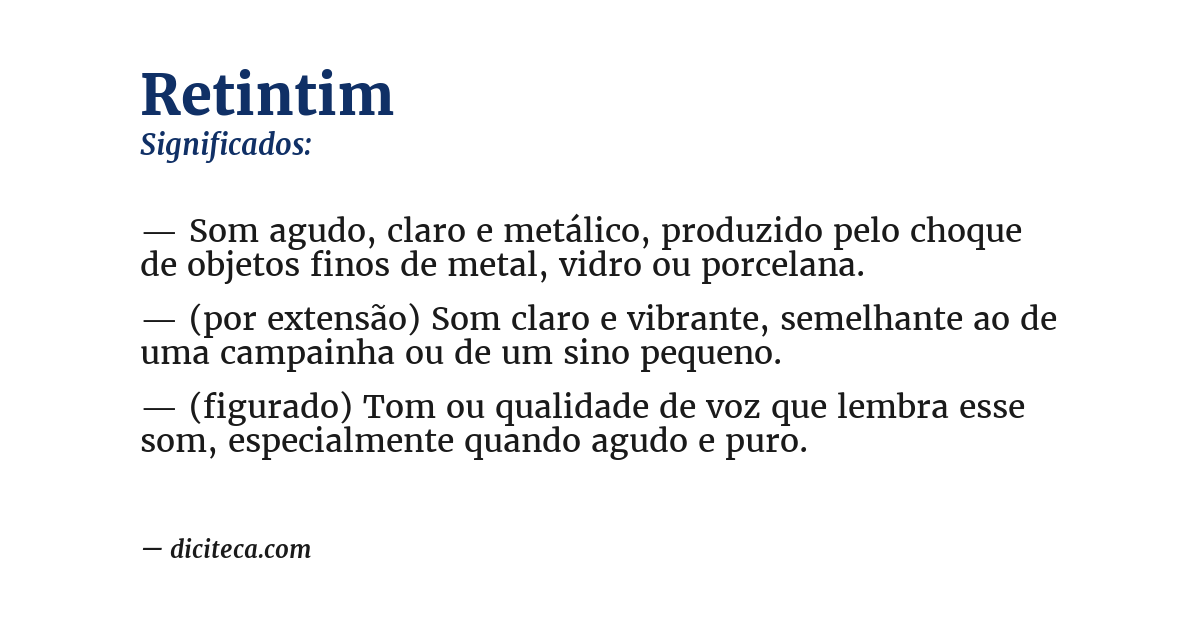 Significado de retintim