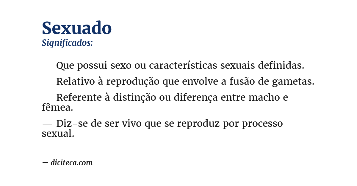 Significado de sexuado