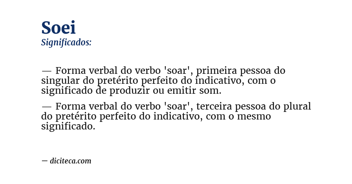 Significado de soei