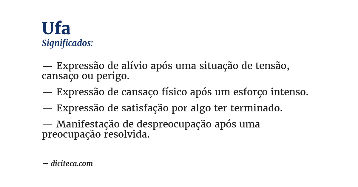 Significado de ufa