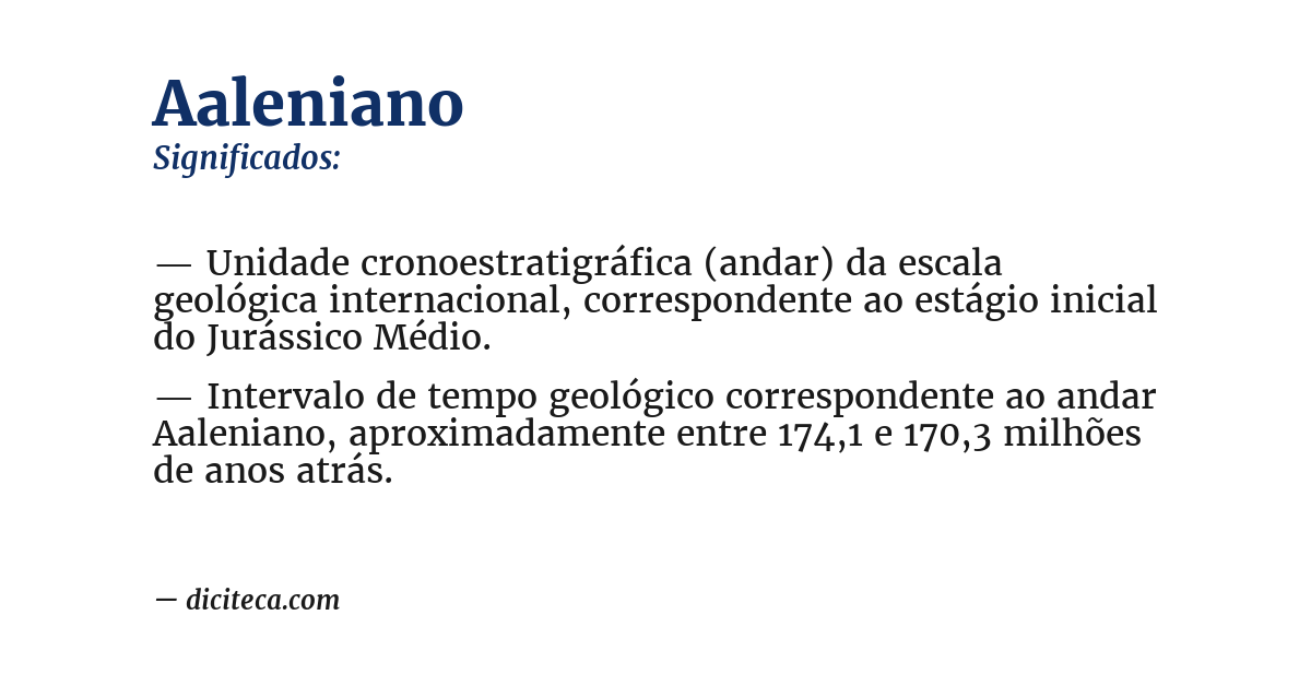 Significado de aaleniano