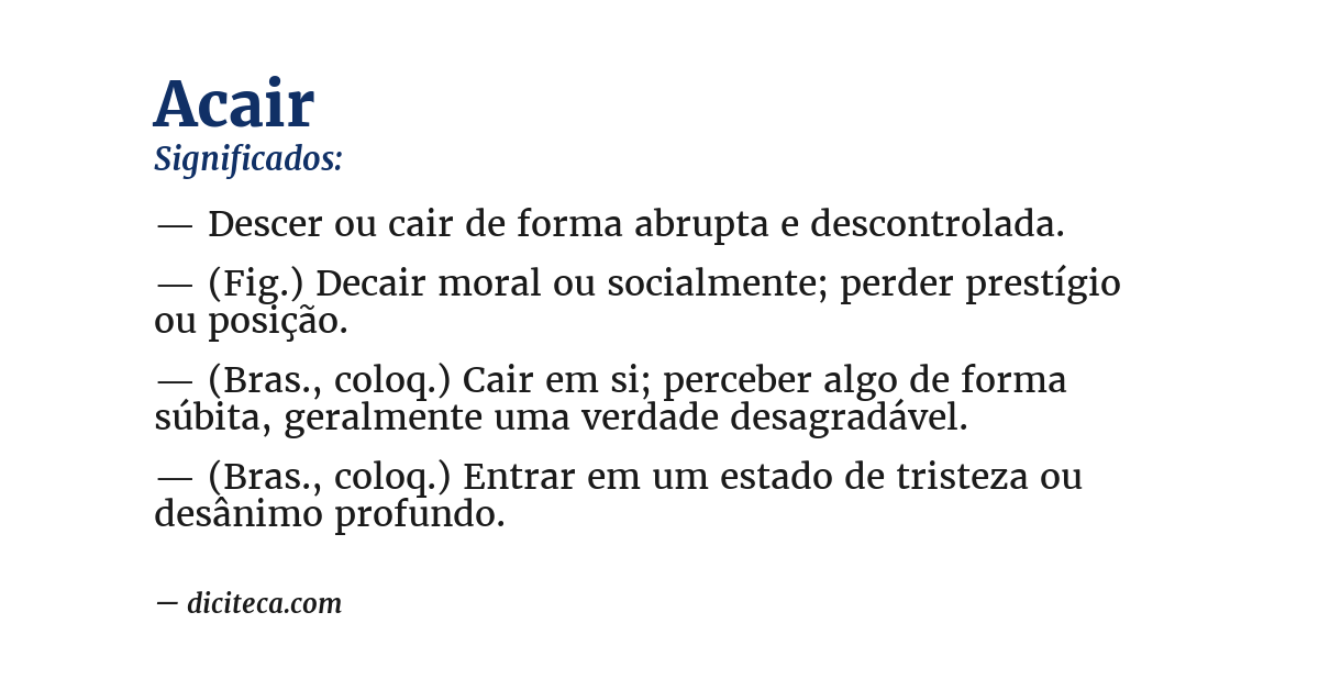 Significado de acair