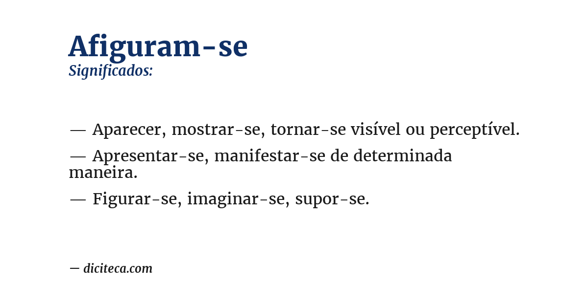 Significado de afiguram-se