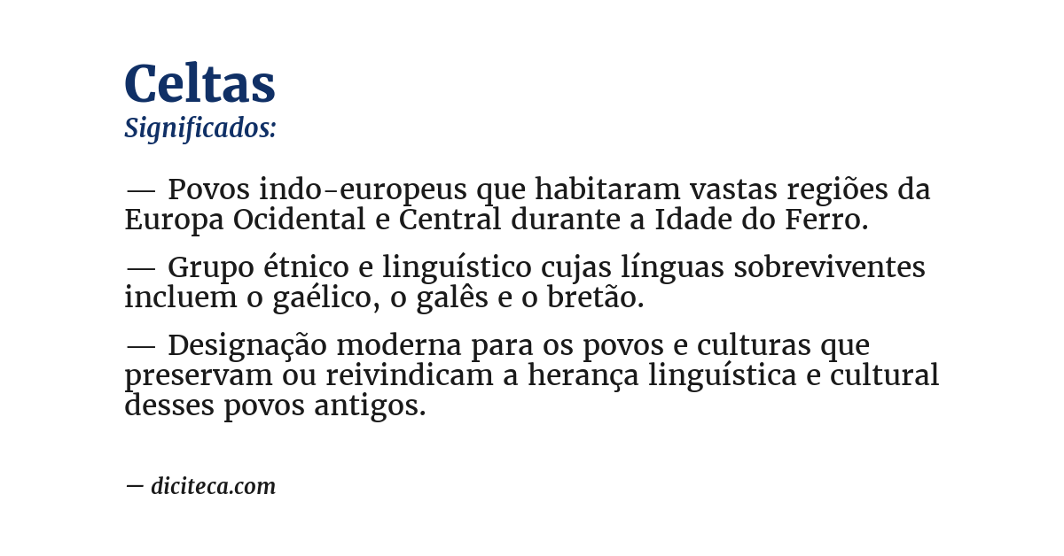 Significado de celtas