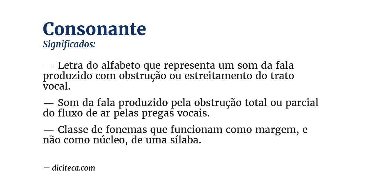 Significado de consonante
