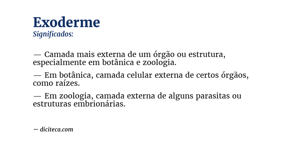 Significado de exoderme