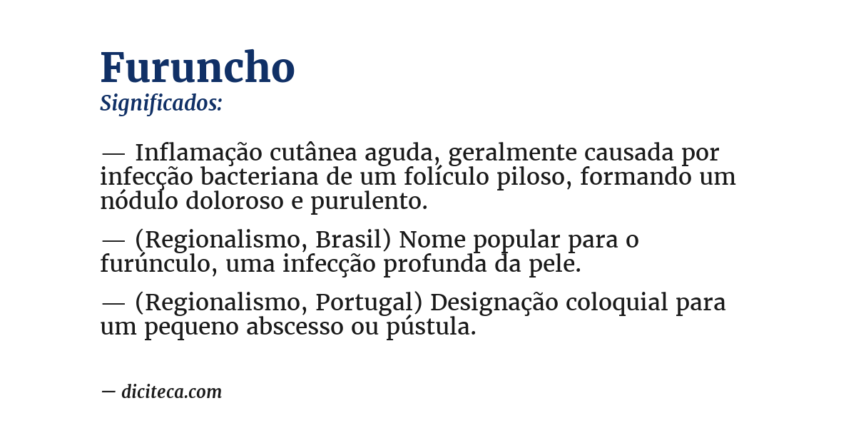 Significado de furuncho