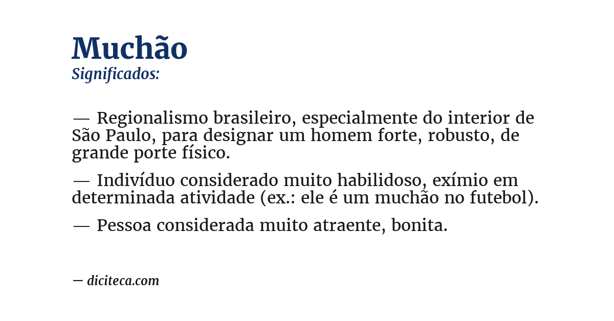 Significado de muchão
