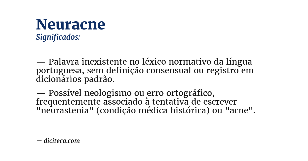 Significado de neuracne