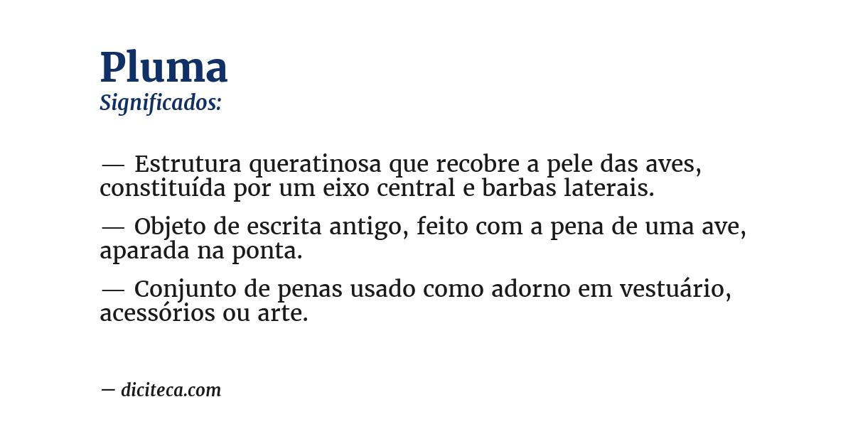 Significado de pluma