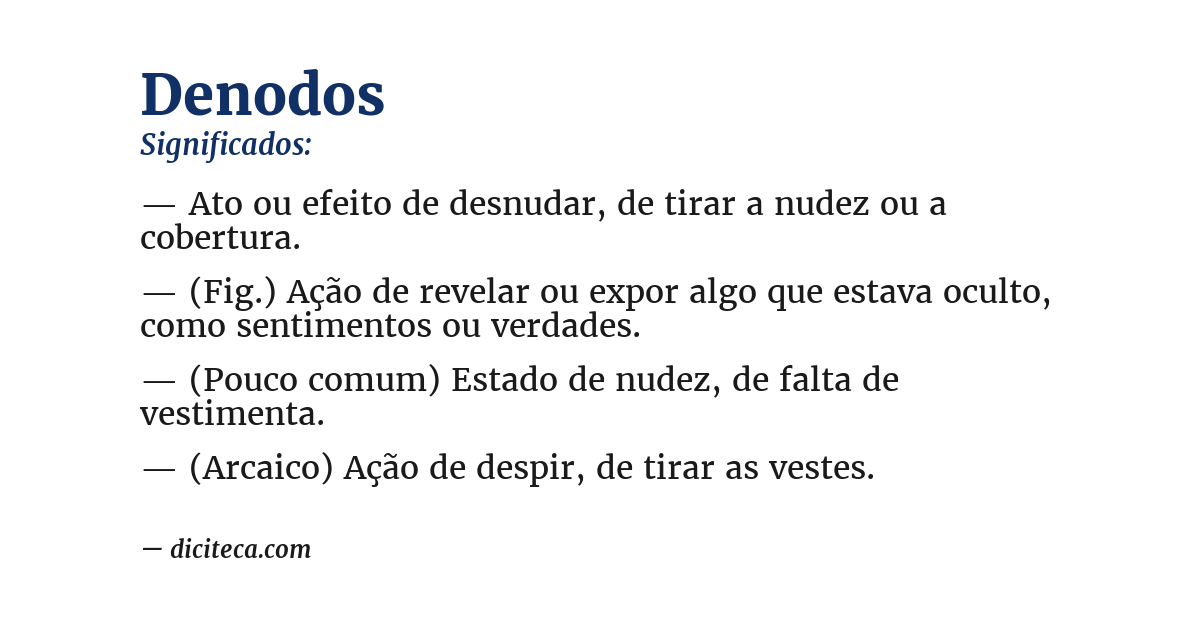 Significado de denodos
