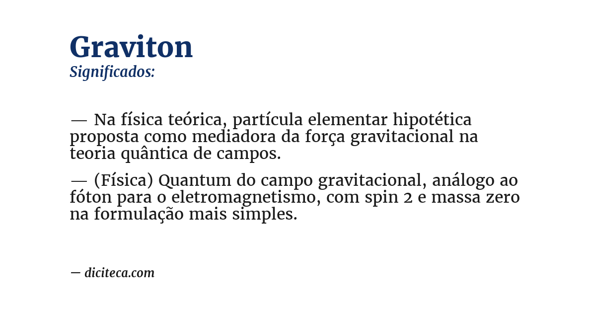 Significado de graviton