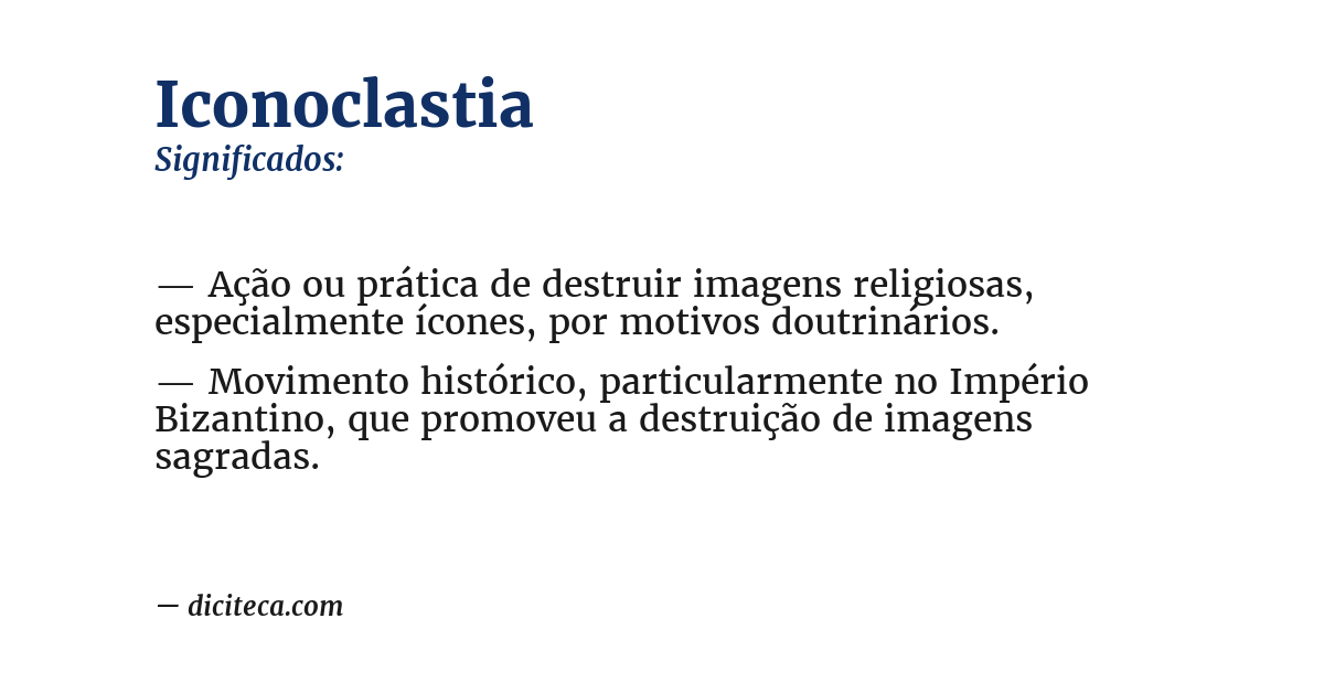 Significado de iconoclastia