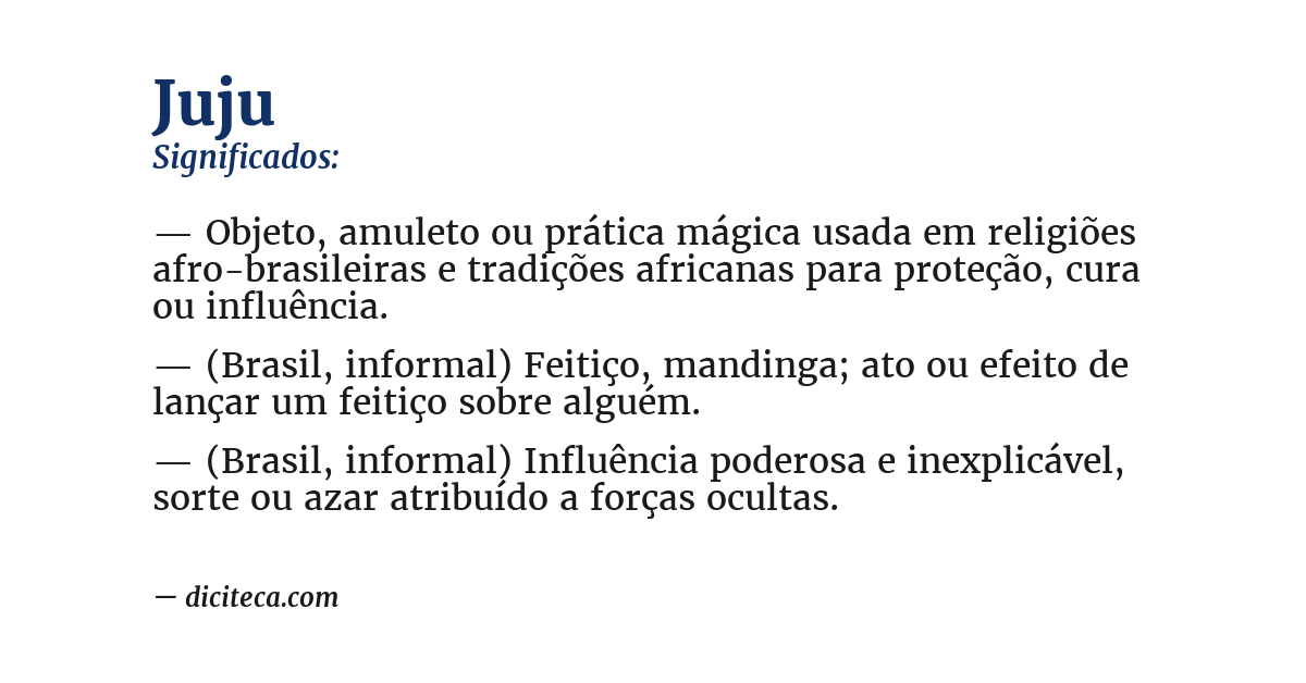 Significado de juju