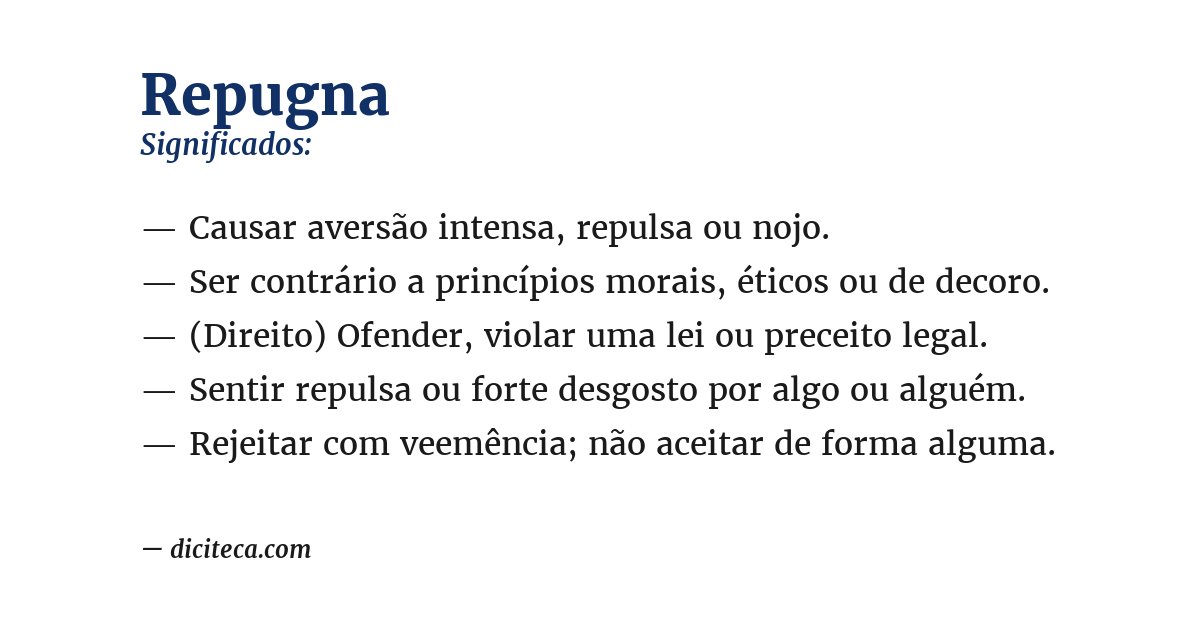 Significado de repugna