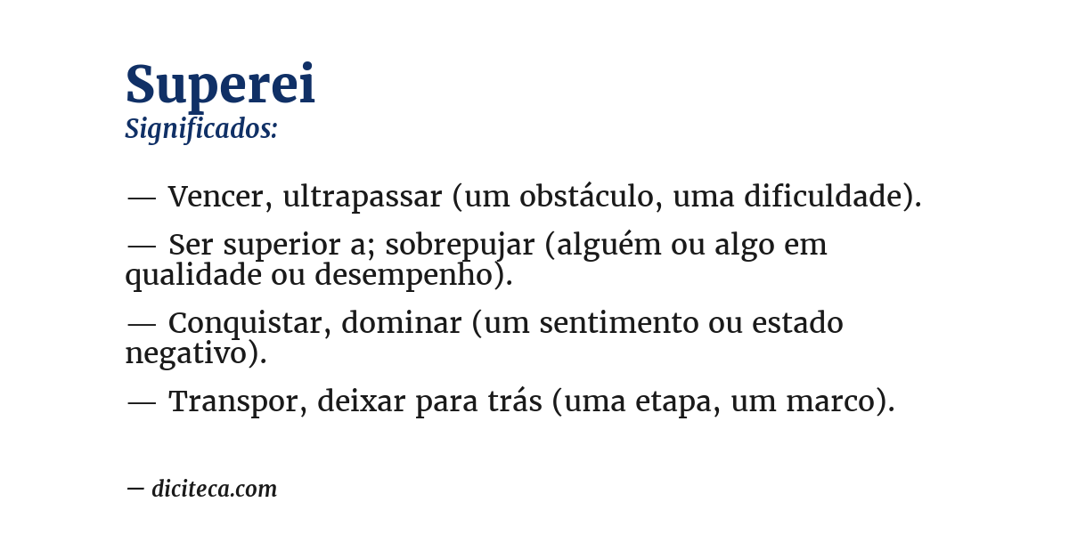 Significado de superei