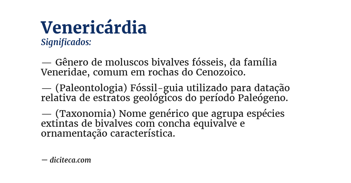 Significado de venericárdia