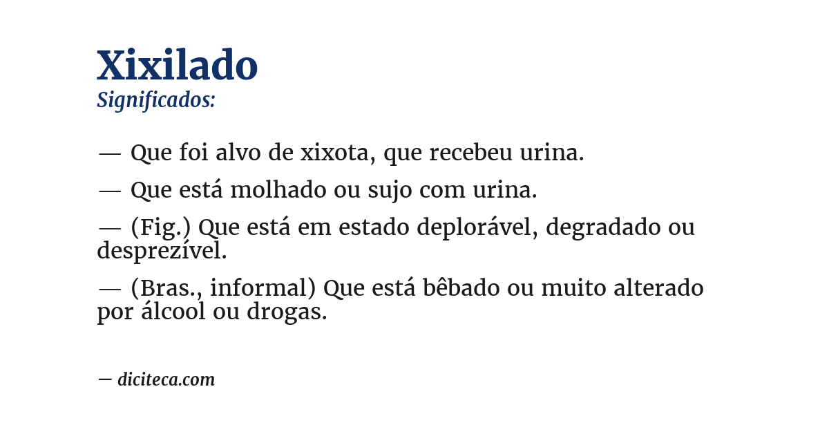 Significado de xixilado