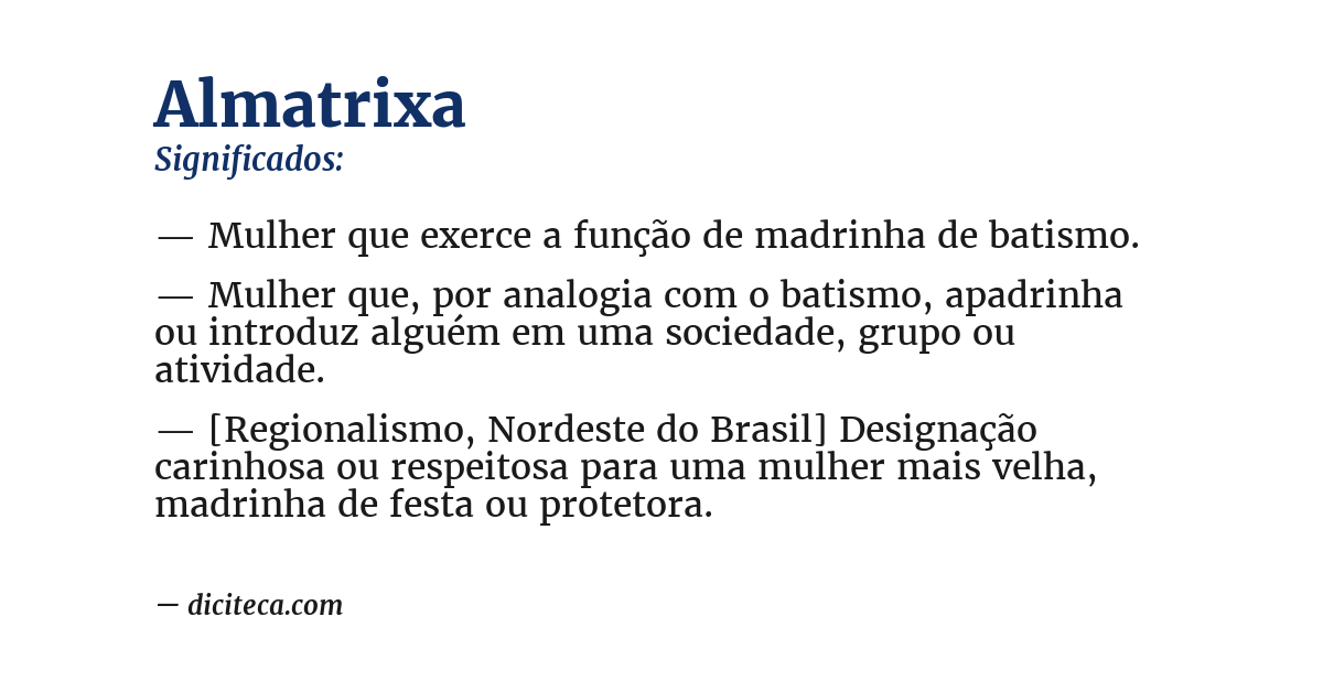 Significado de almatrixa