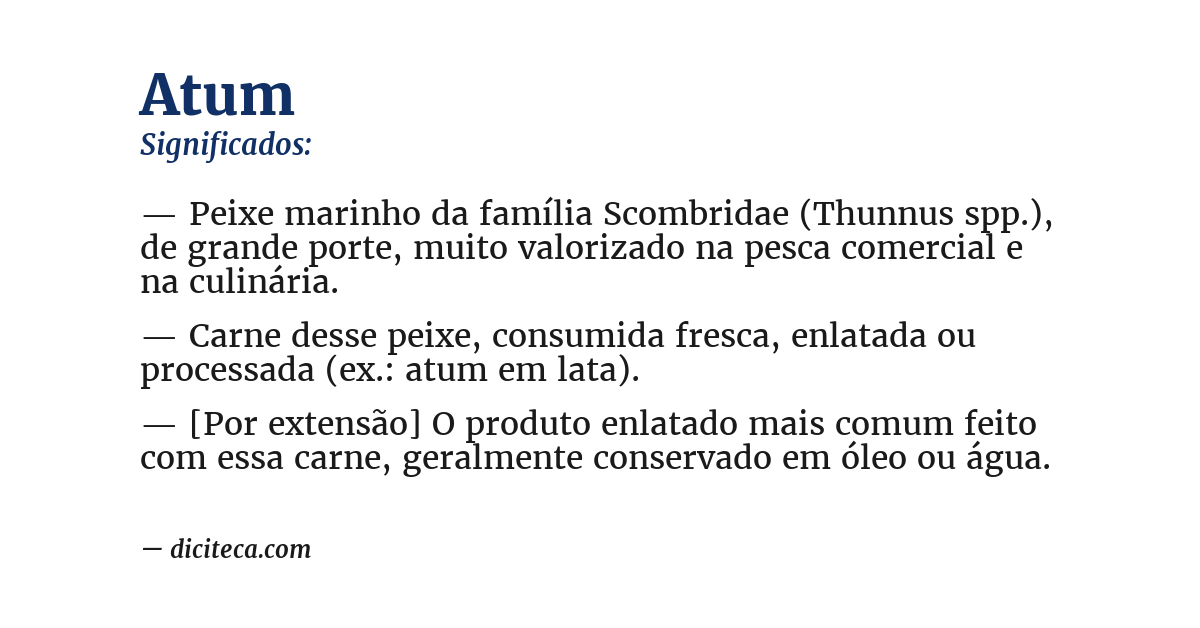 Significado de atum