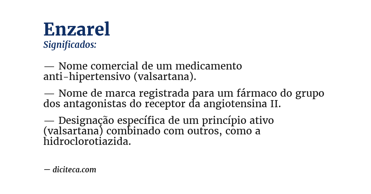 Significado de enzarel