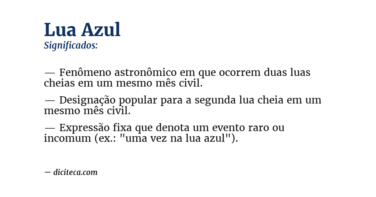 Significado de lua azul
