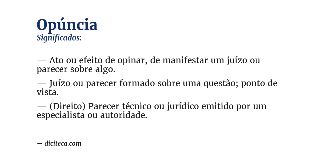 Significado de opúncia