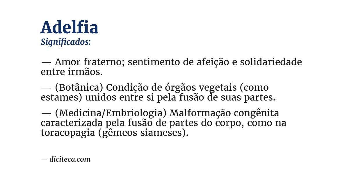Significado de adelfia