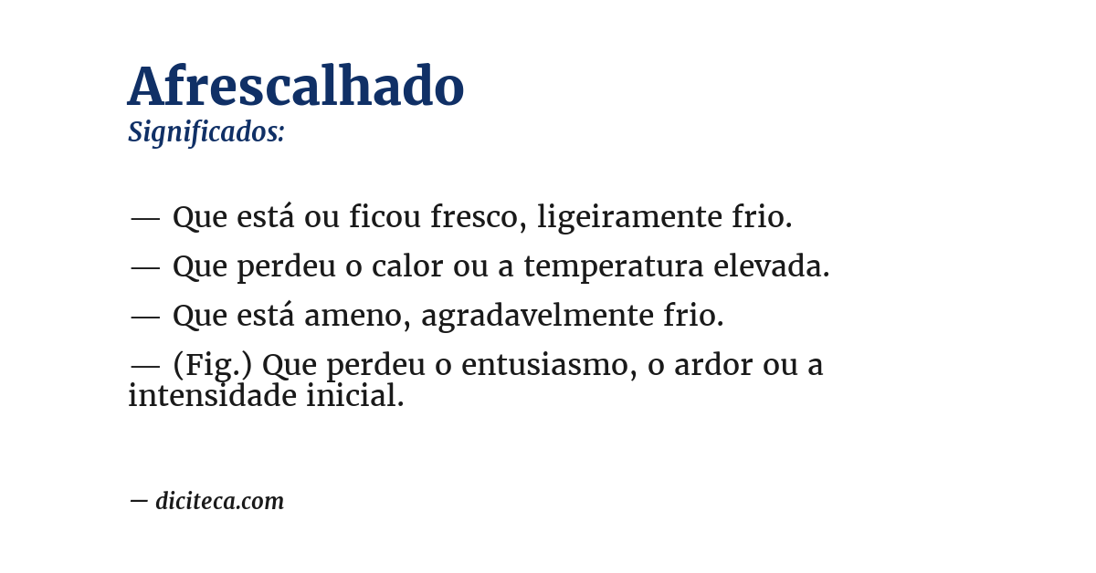 Significado de afrescalhado