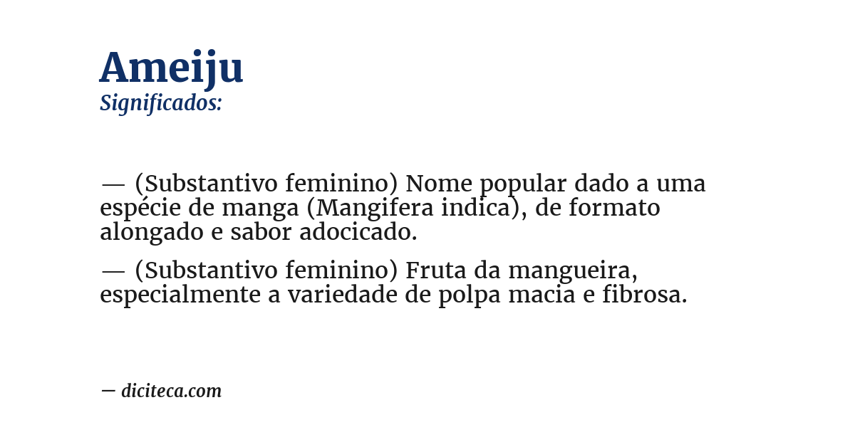 Significado de ameiju