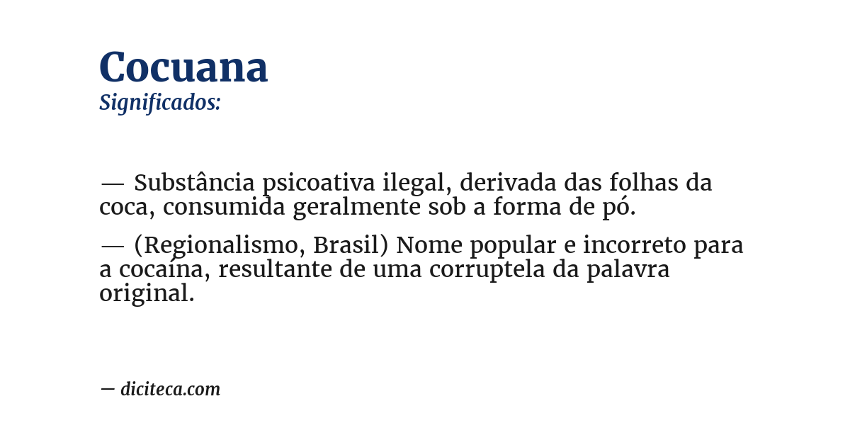 Significado de cocuana