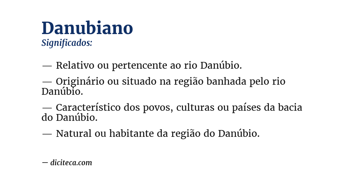 Significado de danubiano