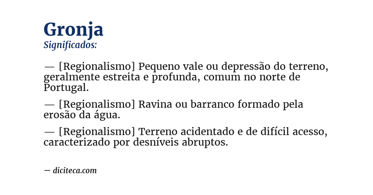 Significado de gronja
