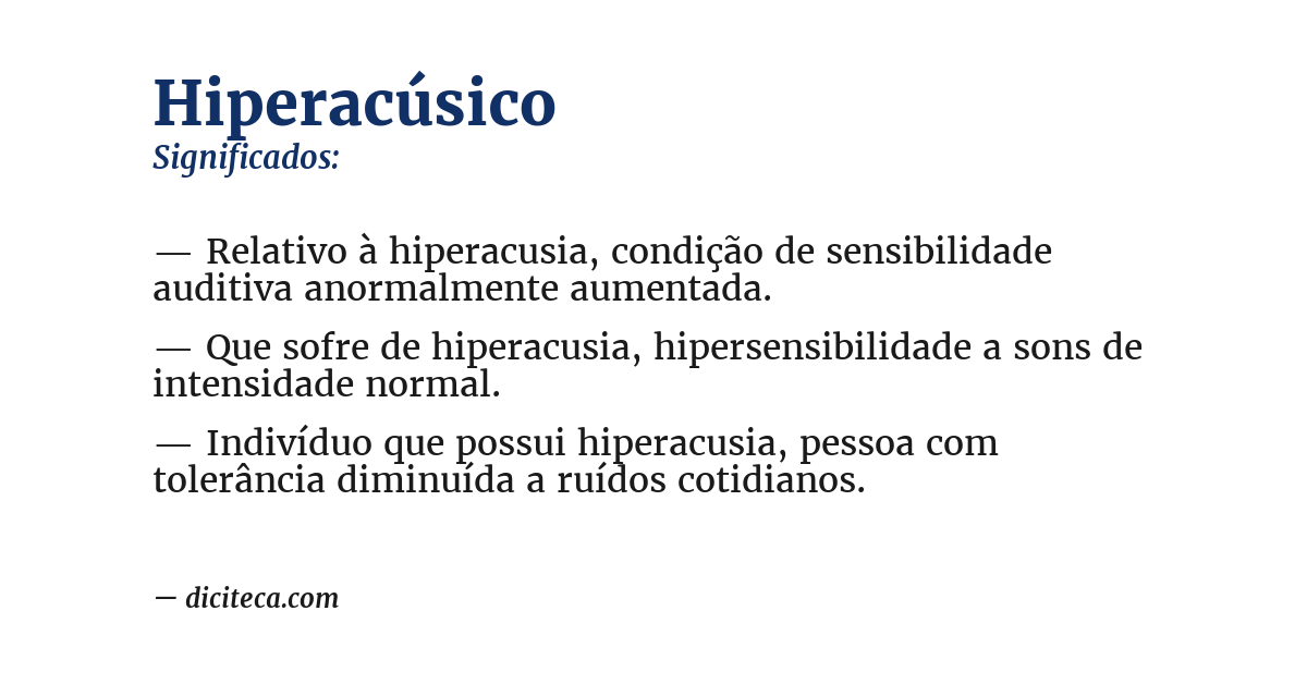 Significado de hiperacúsico
