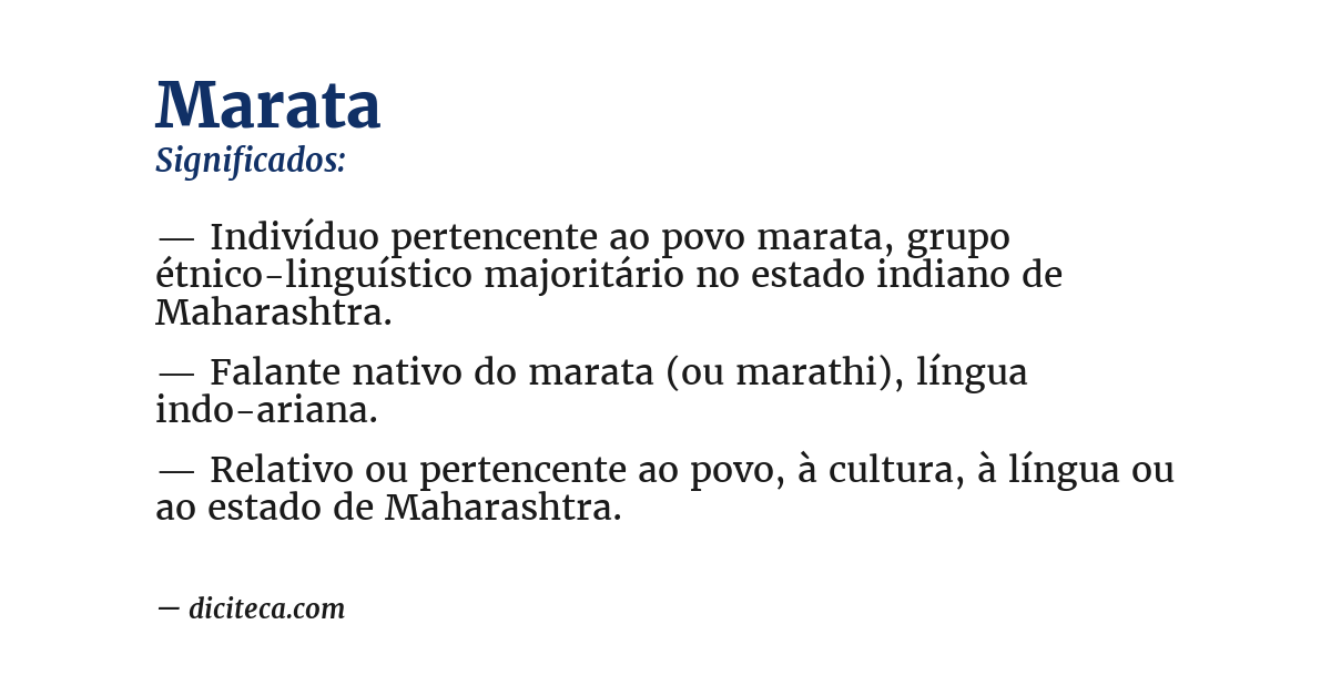 Significado de marata
