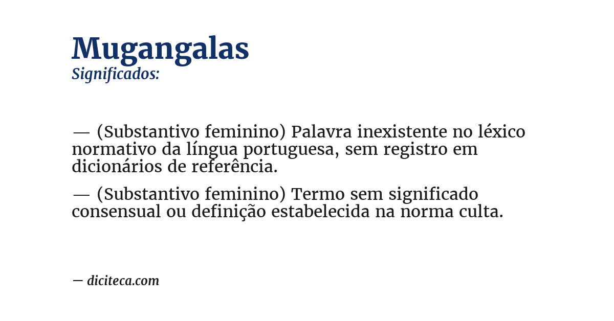 Significado de mugangalas